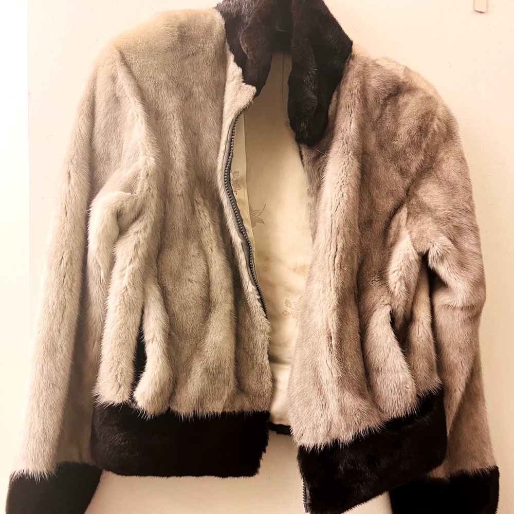 Vintage Gray Mink Jacket